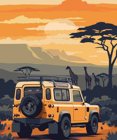 Kenya premium puzzle - illustration