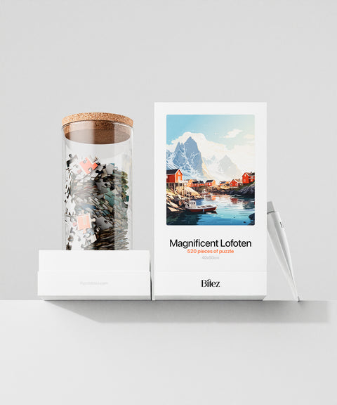 Lofoten premium puzzle - jar and box