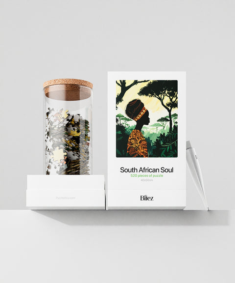 South African premium puzzle - jar and box