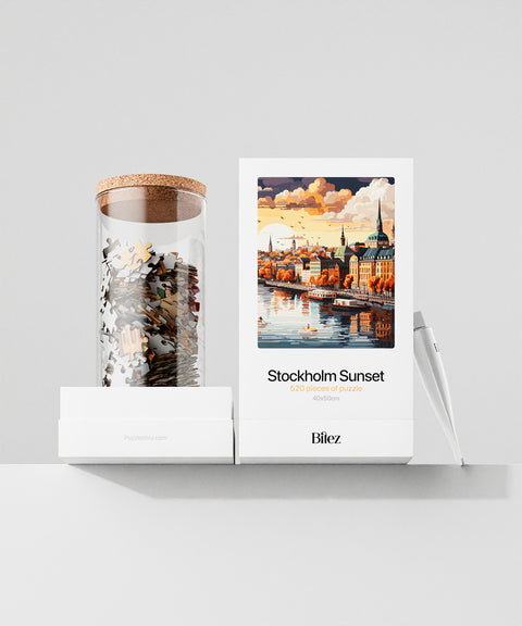 Stockholm premium puzzle - jar and box